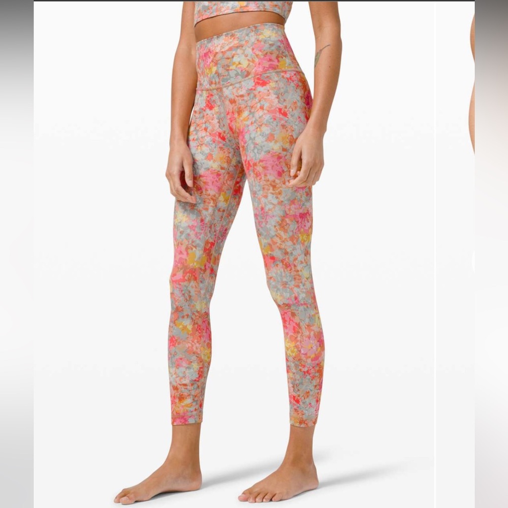Lululemon Align Pant 25" Inflorescence Multi Leggings